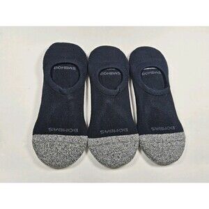 Bombas No Show Socks Lot Of 3 Pairs Black Size L